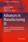 Buchcover Advances in Manufacturing III
