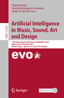 Buchcover Artificial Intelligence in Music, Sound, Art and Design