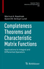 Buchcover Completeness Theorems and Characteristic Matrix Functions