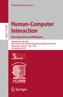 Buchcover Human-Computer Interaction. User Experience and Behavior