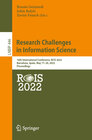 Buchcover Research Challenges in Information Science