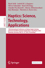 Buchcover Haptics: Science, Technology, Applications