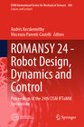 Buchcover ROMANSY 24 - Robot Design, Dynamics and Control