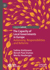 Buchcover The Capacity of Local Governments in Europe