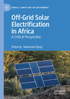 Buchcover Off-Grid Solar Electrification in Africa