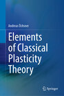 Buchcover Elements of Classical Plasticity Theory