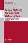 Buchcover Formal Methods for Industrial Critical Systems