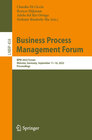 Buchcover Business Process Management Forum