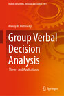 Buchcover Group Verbal Decision Analysis