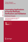 Buchcover Leveraging Applications of Formal Methods, Verification and Validation. Verification Principles