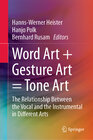 Buchcover Word Art + Gesture Art = Tone Art