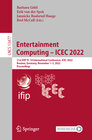 Buchcover Entertainment Computing – ICEC 2022