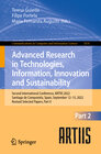 Buchcover Advanced Research in Technologies, Information, Innovation and Sustainability