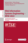 Buchcover Web Information Systems Engineering – WISE 2022