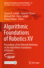 Buchcover Algorithmic Foundations of Robotics XV