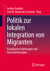 Buchcover Politik zur lokalen Integration von Migranten