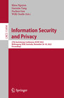 Buchcover Information Security and Privacy