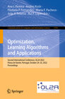 Buchcover Optimization, Learning Algorithms and Applications
