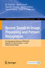 Buchcover Recent Trends in Image Processing and Pattern Recognition