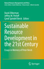 Buchcover Sustainable Resource Development in the 21st Century