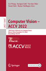 Buchcover Computer Vision – ACCV 2022