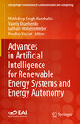 Buchcover Advances in Artificial Intelligence for Renewable Energy Systems and Energy Autonomy