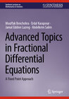 Buchcover Advanced Topics in Fractional Differential Equations