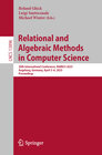 Buchcover Relational and Algebraic Methods in Computer Science
