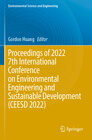 Buchcover Proceedings of 2022 7th International Conference on Environmental Engineering and Sustainable Development (CEESD 2022)