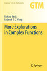 Buchcover More Explorations in Complex Functions