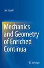 Buchcover Mechanics and Geometry of Enriched Continua