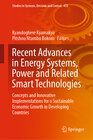 Buchcover Recent Advances in Energy Systems, Power and Related Smart Technologies