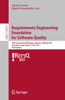 Requirements Engineering: Foundation for Software Quality width=