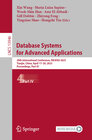 Buchcover Database Systems for Advanced Applications