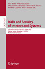 Buchcover Risks and Security of Internet and Systems