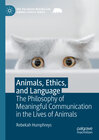 Buchcover Animals, Ethics, and Language