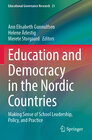 Buchcover Education and Democracy in the Nordic Countries