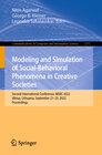 Buchcover Modeling and Simulation of Social-Behavioral Phenomena in Creative Societies