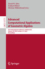 Buchcover Advanced Computational Applications of Geometric Algebra