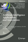 Buchcover Artificial Intelligence Applications and Innovations