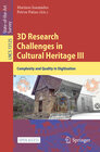 Buchcover 3D Research Challenges in Cultural Heritage III