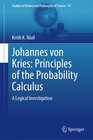 Buchcover Johannes von Kries: Principles of the Probability Calculus