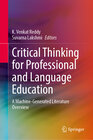 Buchcover Critical Thinking for Professional and Language Education