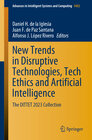 Buchcover New Trends in Disruptive Technologies, Tech Ethics and Artificial Intelligence