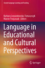 Buchcover Language in Educational and Cultural Perspectives