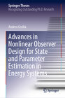 Buchcover Advances in Nonlinear Observer Design for State and Parameter Estimation in Energy Systems