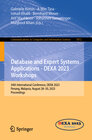 Buchcover Database and Expert Systems Applications - DEXA 2023 Workshops