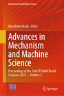 Buchcover Advances in Mechanism and Machine Science
