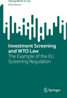 Buchcover Investment Screening and WTO Law