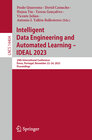 Buchcover Intelligent Data Engineering and Automated Learning – IDEAL 2023